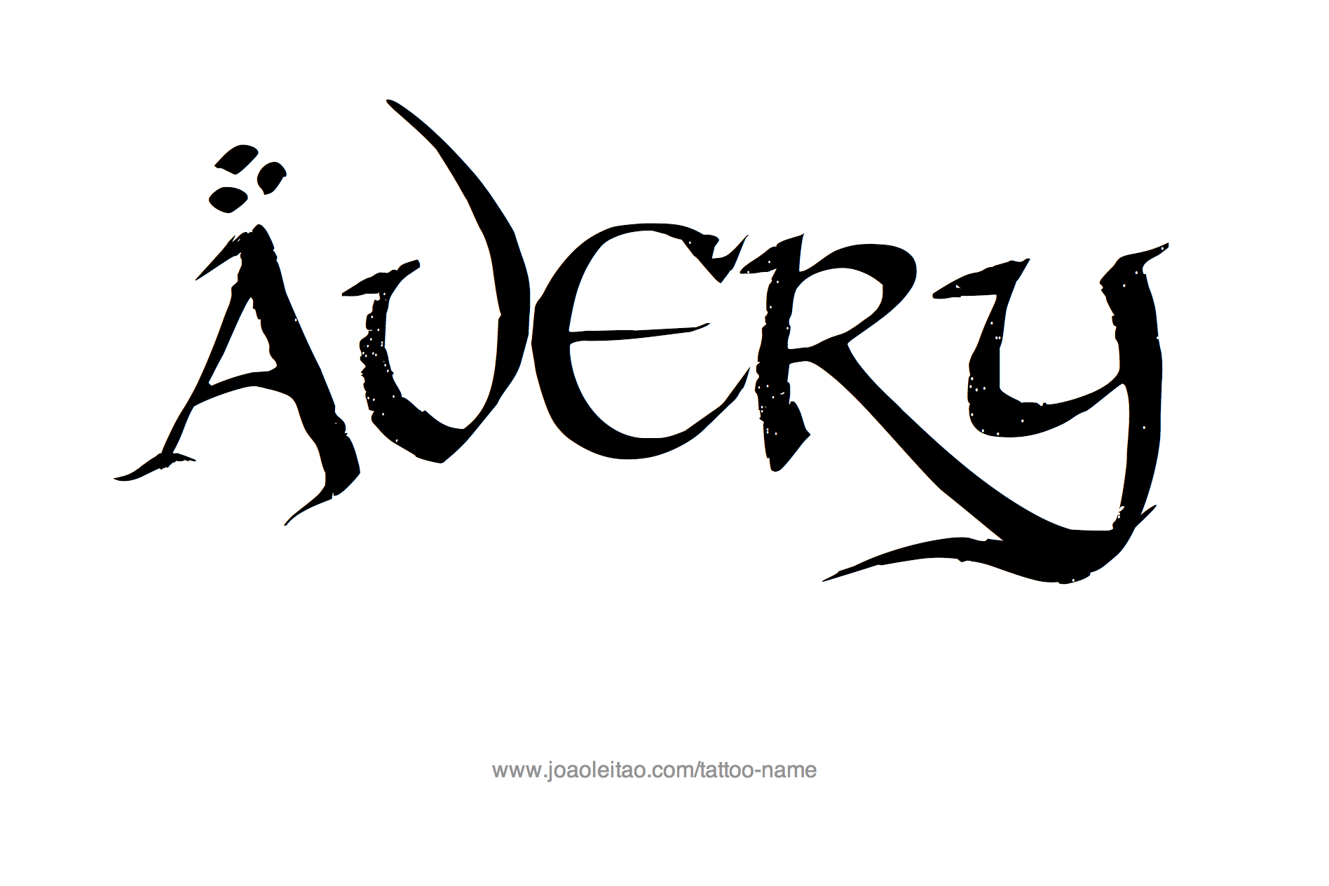 Avery Name Tattoo Designs